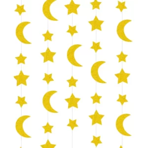 Guirlande lune et Etoile Or