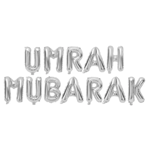 Ballons Umrah Mubarak Argent