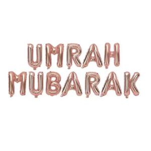 Ballons Umrah Mubarak Rose Gold