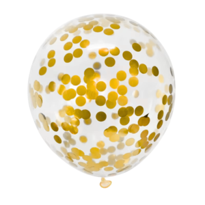 Ballons Confettis Or
