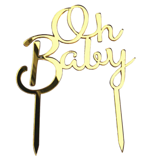 Cake topper Oh Baby – Image 2