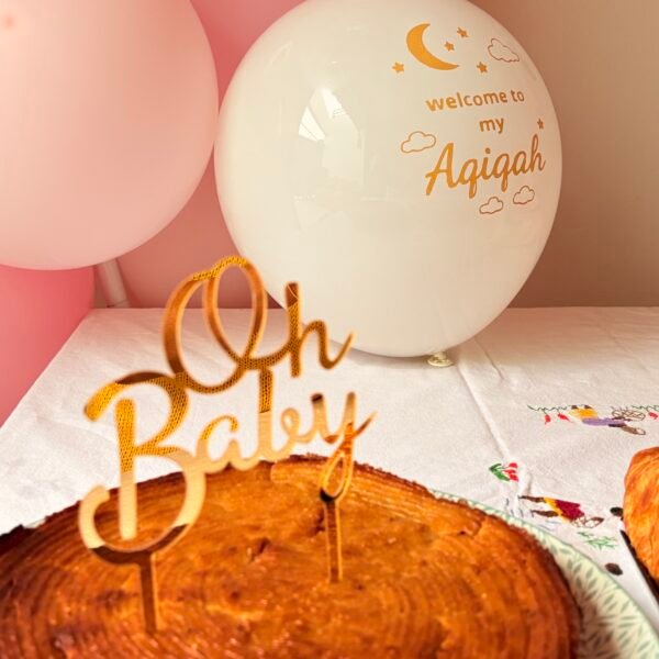 10 ballons Welcome to my Aqiqah – Image 3