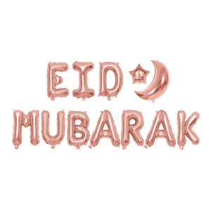 Ballons Eid Mubarak - Rose gold