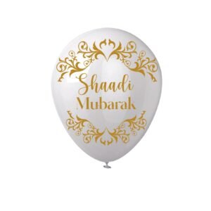 Ballons Shaadi Mubarak — Lot de 10